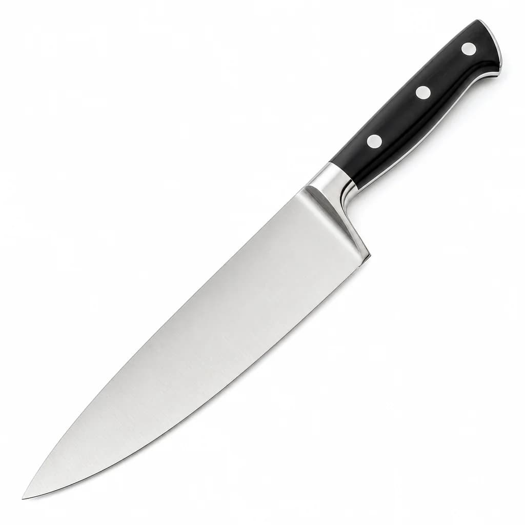 Chef knife for slice and portion motion