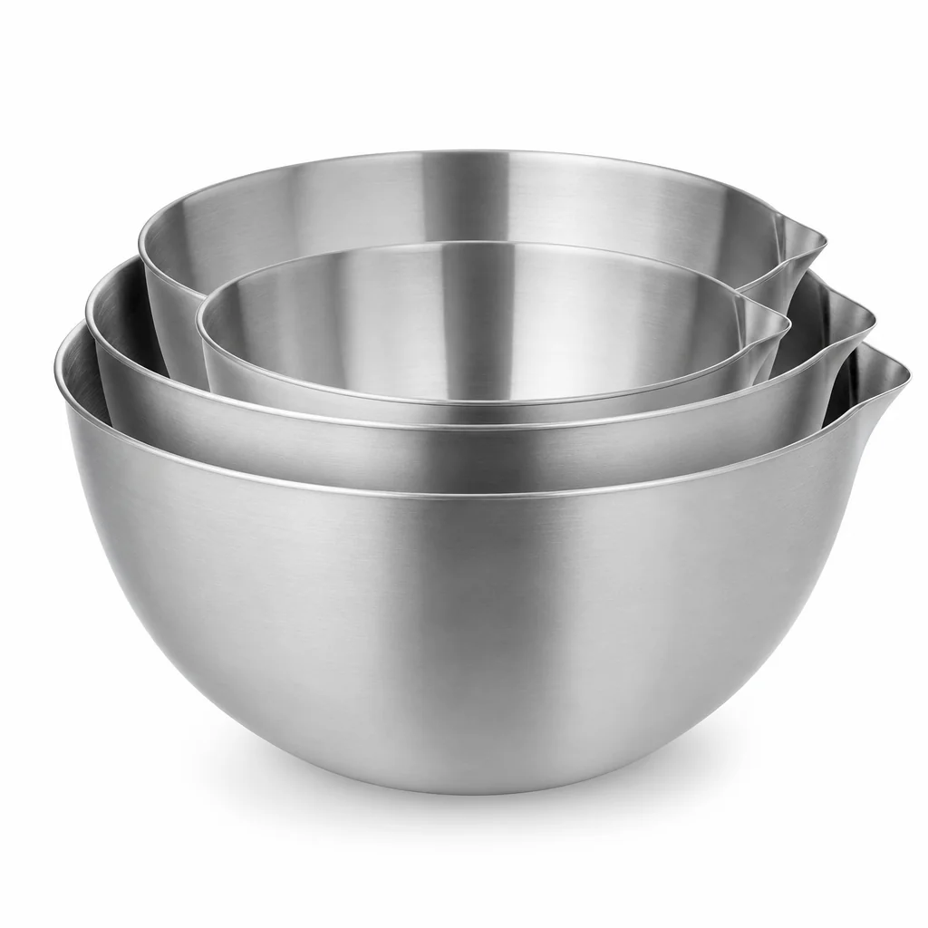 Northline Pour-Lip Mixing Bowls, Set of 3 product photograph on a clean studio background